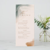 Soft Natural Pastel Wedding Menu (Staand voorkant)