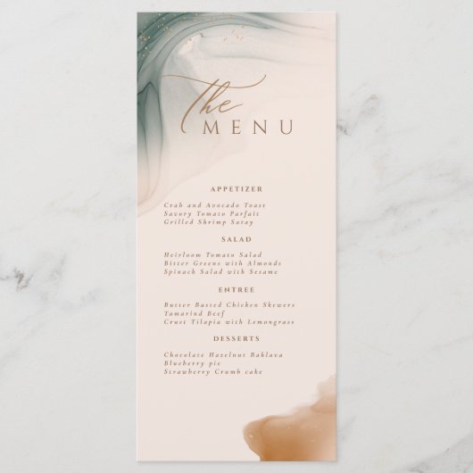 Soft Natural Pastel Wedding Menu (Voorkant)