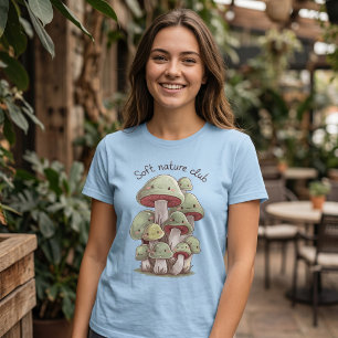 Soft Nature Club – Kawaii Paddenstoelen Cluster T-shirt