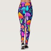 Soft Neon: Cartoon Paddenstoelenpleister Leggings (Achterkant)