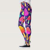 Soft Neon: Cartoon Paddenstoelenpleister Leggings (Links)