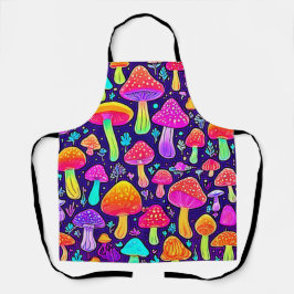 Soft Neon: Cartoon Paddenstoelenpleister Schort