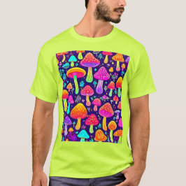 Soft Neon: Cartoon Paddenstoelenpleister T-shirt