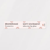 Soft Neutral Blushed Coral Tone Minimalist Custom Labels (Design 1)