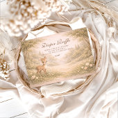 Soft Neutral Forest Critters Diapper Raffle  Informatiekaartje