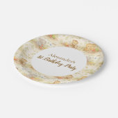 Soft Neutral Jungle Wild One First Birthday Papieren Bordje (Gekanteld)