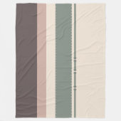 Soft Neutral Minimalist Fleece Blanket – Pastel  (Voorkant)