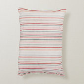 Soft Neutral Stripe Accent Pillow Kussen (Achterkant (Verticaal))