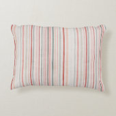 Soft Neutral Stripe Accent Pillow Kussen (Achterkant)