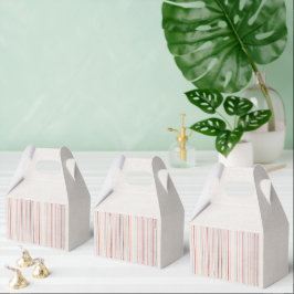 Soft Neutral Stripe Favor Box Bedankdoosjes