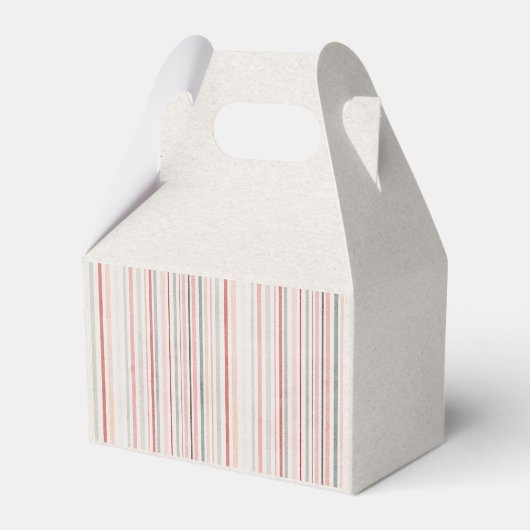 Soft Neutral Stripe Favor Box Bedankdoosjes (Achterkant)