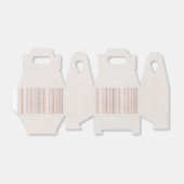 Soft Neutral Stripe Favor Box Bedankdoosjes (Uitgevouwen)