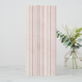 Soft Neutral Stripe Invitation Kaart (Staand voorkant)