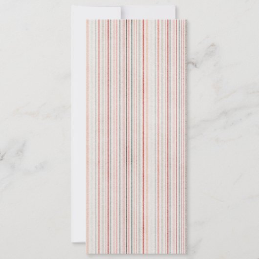 Soft Neutral Stripe Invitation Kaart (Voorkant)