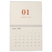Soft Neutral Tones Minimalist Design Calendar Kalender (Jan 2026)