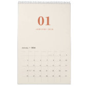 Soft Neutral Tones Minimalist Design Calendar Kalender (Jan 2026)