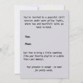 Soft Night & Twinkling Lights – Cozy Evening  Invi Kaart (Achterkant)