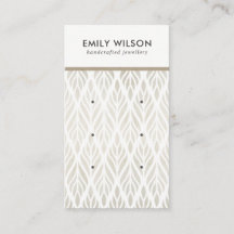 SOFT OFF WITTE BLOEM 3 STUD OORBEL DISPLAY KAART