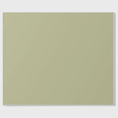 Soft Olive Green Festive Christmas Solid Color  Cadeaupapier (Vlak)