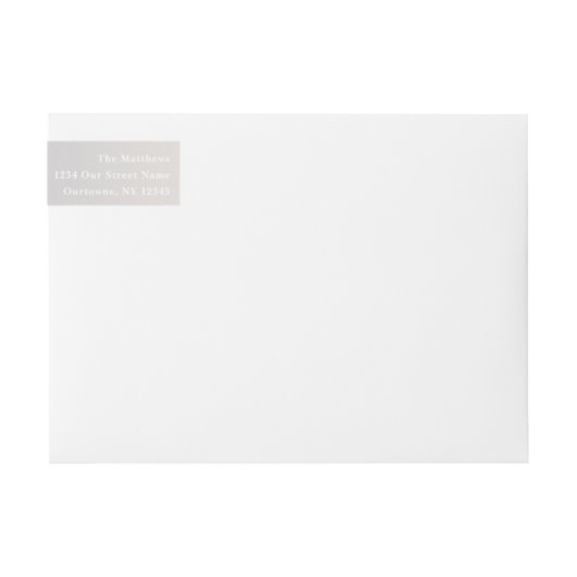 Soft Ombre Dusty Blue & Ivory Wedding Monogrammed (Voorkant)