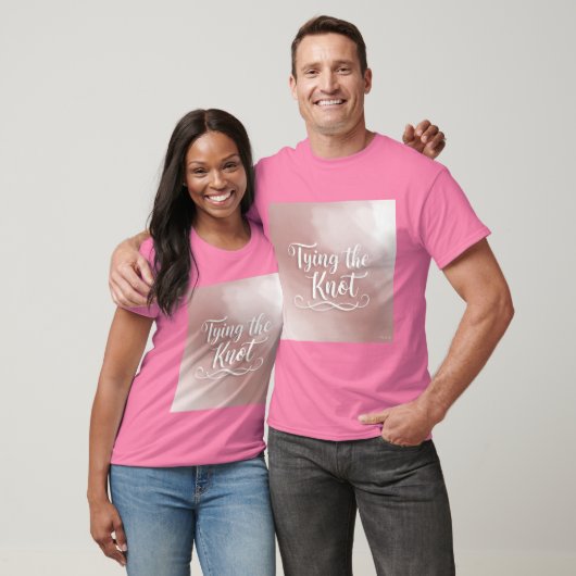 Soft Ombré Tying The Knot Mannen Tshirt (Unisex)