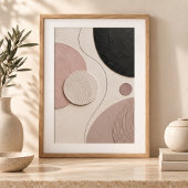 Soft Orbit | Minimal Abstract Plaster Art Print