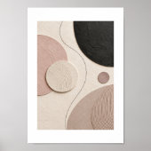 Soft Orbit | Minimal Abstract Plaster Art Print (Voorkant)
