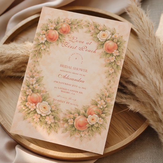 Soft Orchard Dreams Bridal Shower Kaart