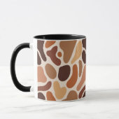 Soft Organic Art Mug – Beige & Brown Palette Mok (Links)
