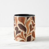 Soft Organic Art Mug – Beige & Brown Palette Mok (Midden)