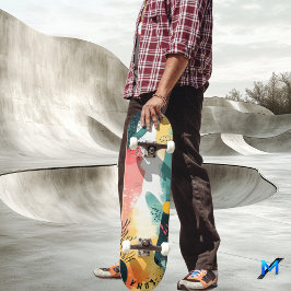 Soft Organic - Pastel Abstract Minimalist Persoonlijk Skateboard