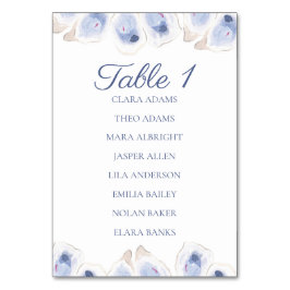 Soft Oyster Minimalist Seating Cards Kaart