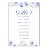 Soft Oyster Minimalist Wedding Seating Chart Card Kaart (Voorkant)