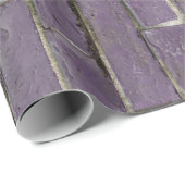 Soft Paars Brick Wall patroon Cadeaupapier (Rol Hoek)