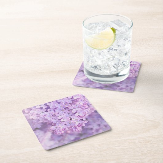 Soft Paars French Lilacs Kartonnen Onderzetters (Insitu)
