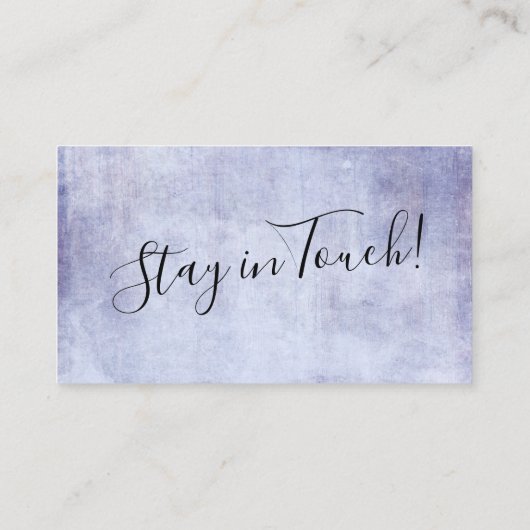 Soft Paars Grunge "We hebben verhuisd"-behuizingsk Informatiekaartje (Achterkant)