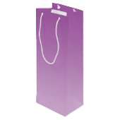 Soft Paars Ombre Wijn Cadeautas (Achterkant Gekanteld)