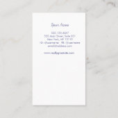 Soft Paarse Silver Sequins Beauty Stylist Visitekaartje (Achterkant)