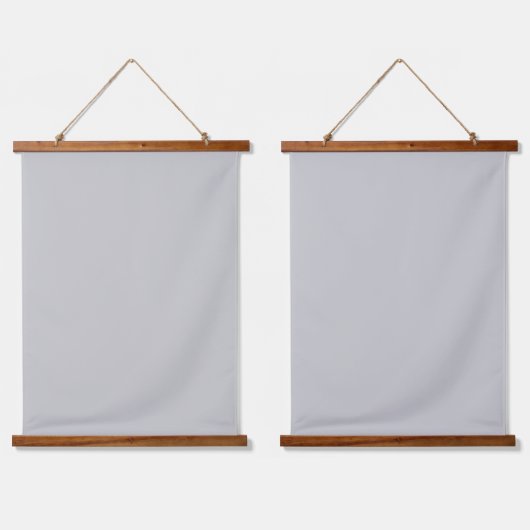 Soft Pale Gray Geometric Hangend Wandkleed (Dubbel)