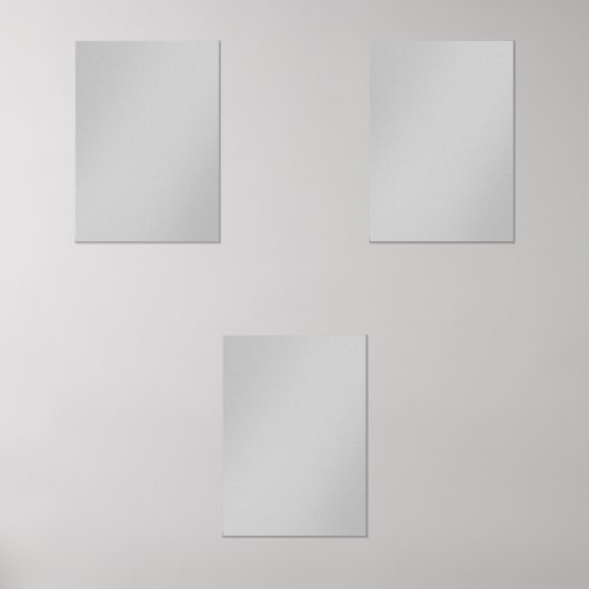 Soft Pale Gray Geometric Muurkunst Sets (Voorkant)