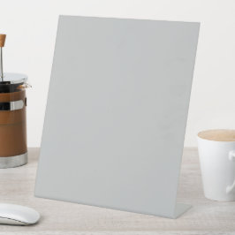 Soft Pale Gray Geometric Reclamebord Met Voetstuk