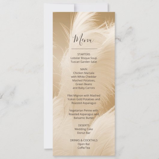 Soft Pampas Grass Photo Kaart (Voorkant)