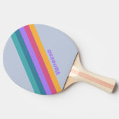 Soft Pansy Dream Gestreept met Naam Tafeltennisbatje (Zijkant)