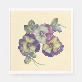 Soft Pansy Floral Napkins | Everyday & Special Occ Servet