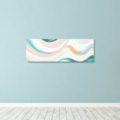 Soft Pastel Abstracte muurkunst Canvas Afdruk (Insitu (Houten vloer))