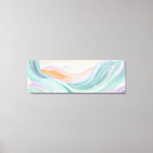Soft Pastel Abstracte muurkunst Canvas Afdruk (Voorkant)