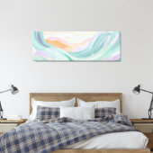Soft Pastel Abstracte muurkunst Canvas Afdruk (Insitu (Slaapkamer))