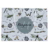 Soft Pastel Blauw Boho Baby Bugs Kinder & Baby Groot Cadeauzakje (Achterkant)