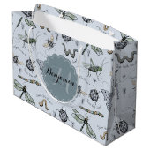 Soft Pastel Blauw Boho Baby Bugs Kinder & Baby Groot Cadeauzakje (Achterkant Gekanteld)