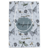 Soft Pastel Blauw Boho Baby Bugs Kinder & Baby Medium Cadeauzakje (Voorkant)